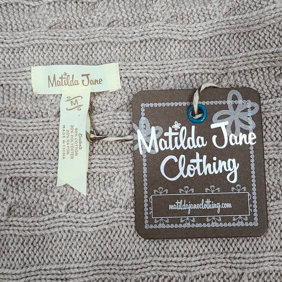 Matilda Jane Cable Knit Tassel Trim Sweater Vest - Medium - Picture 14 of 15